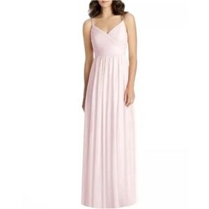 NWT Jenny Packham Maxi Dress Size 6‎ Pink Rhinestone Beaded Strap Chiffon JP1022